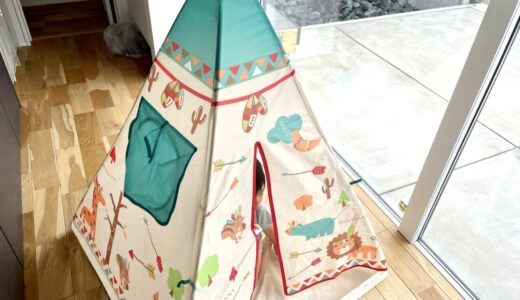 西松屋の子供用のおもちゃテントハウス（アニマルインディアンテント）がおすすめ！おしゃれなキッズテントでワクワクする子供部屋を作ってみよう！