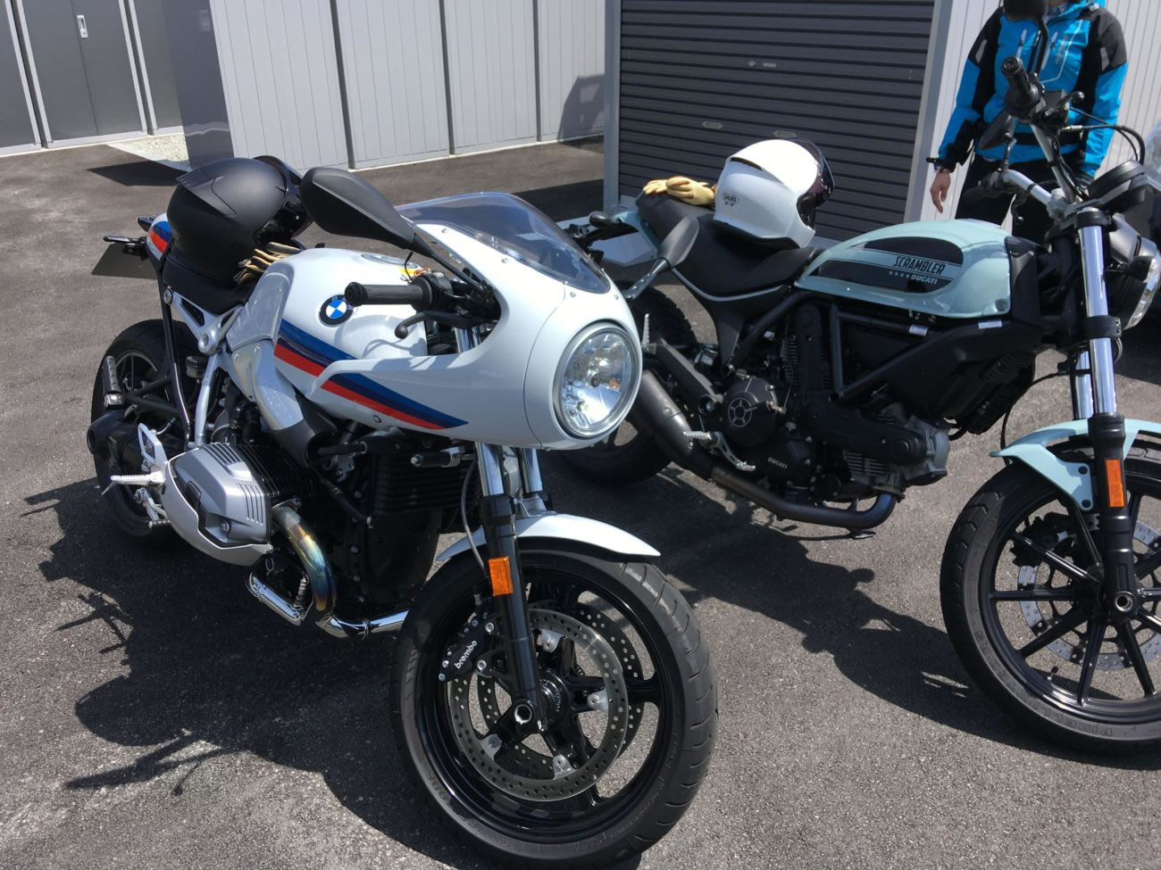 出石そばツーリングに出発!R nine T racer & ドカティースクランブラー