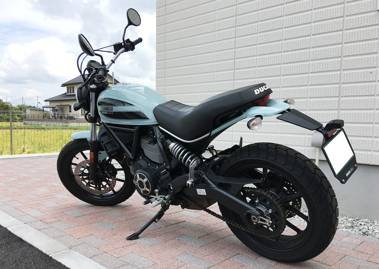 ドゥカティ・スクランブラーsixty2(400cc)のバックフェイスがめっちゃ好み
