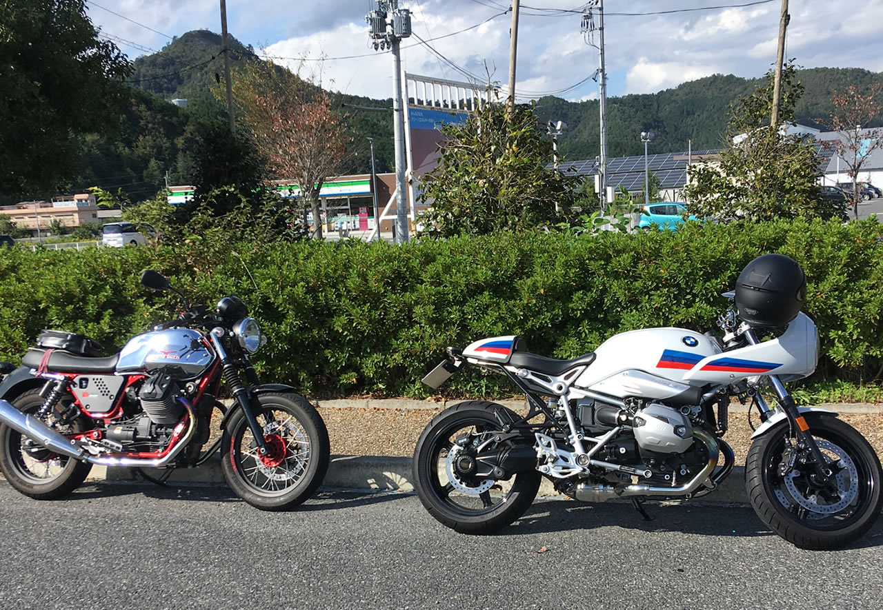 モトグッチとのコラボcaferacer