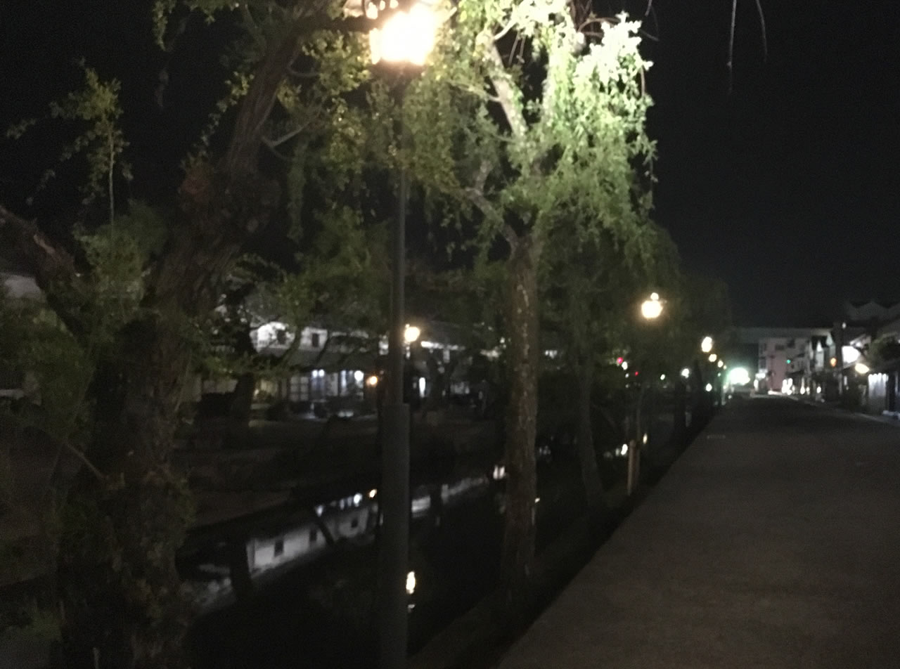 夜の倉敷美観地区