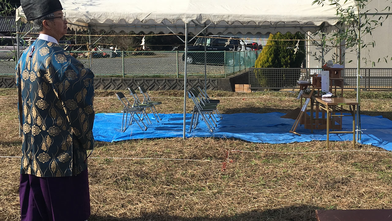 地鎮祭の準備完了