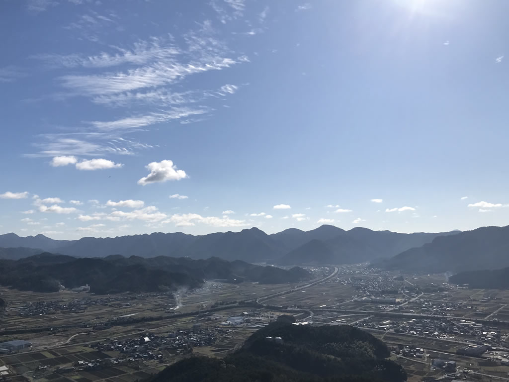 黒井城跡登頂