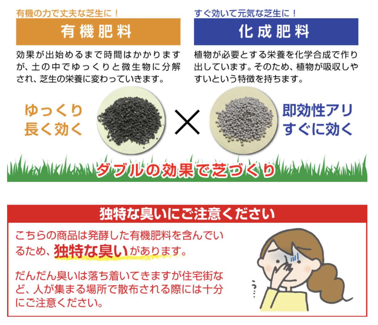 有機肥料と化成肥料の違い