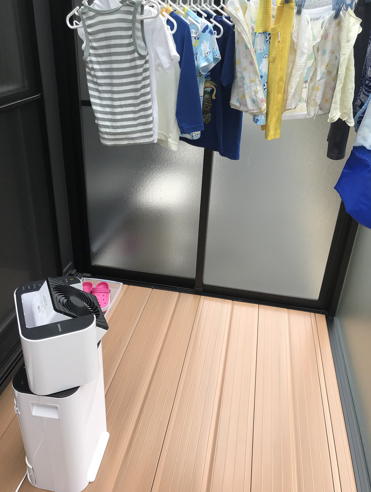 サンルームで使用してみた