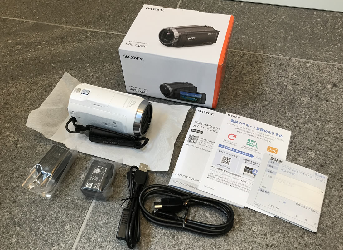 ソニーの新型ビデオカメラ・HDR-CX680(W)を購入！使用感やサイズ、口コミで人気のおすすめ機能を徹底レビュー